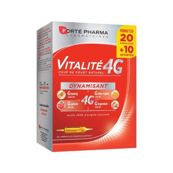 Forte Pharma Vitalité 4G Dynamisant 30 Ampoules